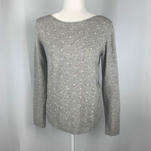 Bernadetta B. Gray Wool Cashmere Sweater M